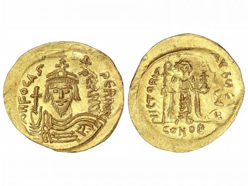 MONEDAS BIZANTINAS. Sólido. (602-610 d.C). FOCAS. CONSTANTIN