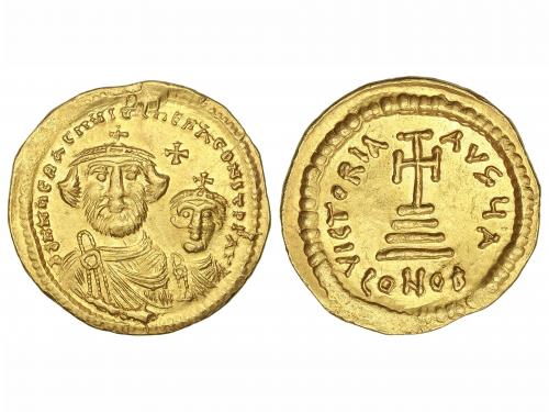 MONEDAS BIZANTINAS. Sólido. (610-641 d.C.). HERACLIO. CONSTA