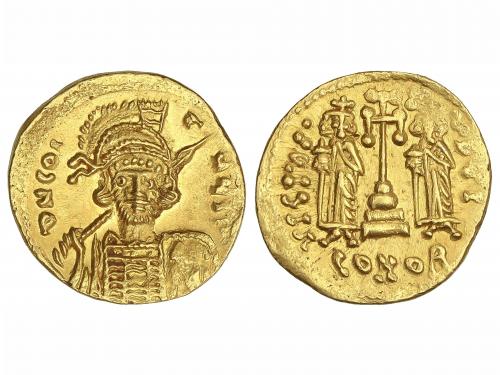 MONEDAS BIZANTINAS. Sólido. (668-685 d.C.). CONSTANTINO IV. 