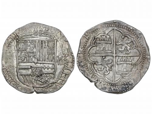 FELIPE II. 4 Reales. S/F. VALLADOLID. 13,67 grs. Ceca entre 