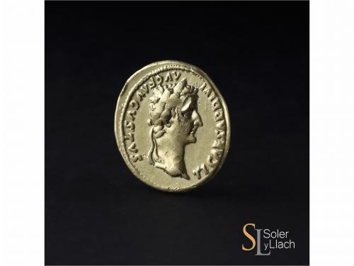 IMPERIO ROMANO. Áureo. Acuñada el 14-17 d.C. TIBERIO. Anv.: 