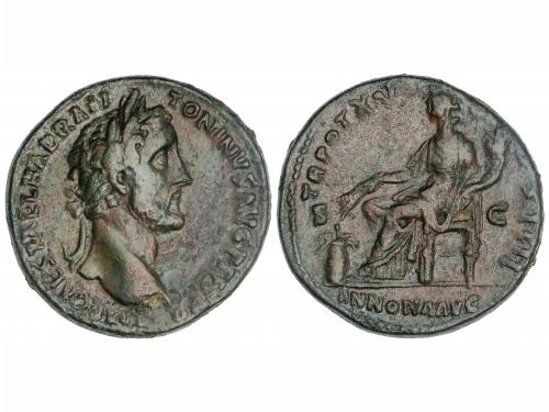 IMPERIO ROMANO. Sestercio. Acuñada el 151-152 d.C. ANTONINO 