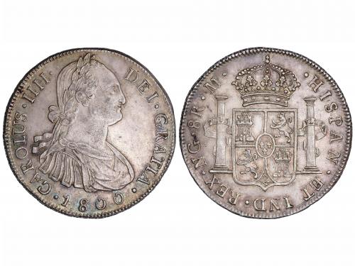 CARLOS IV. 8 Reales. 1800. GUATEMALA. M. 26,86 grs. Patina. 