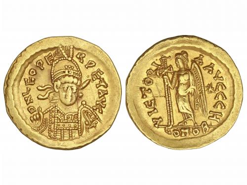IMPERIO ROMANO. Sólido. Acuñada el 457-474 d.C. LEÓN I. CONS