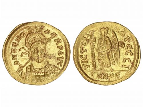 IMPERIO ROMANO. Sólido. Acuñada el 474-491 d.C. ZENÓN. CONST