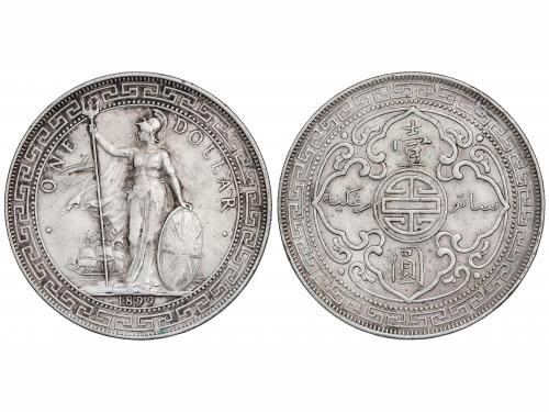 GRAN BRETAÑA. Dólar de Comercio. 1899-B. VICTORIA. BOMBAY. 2