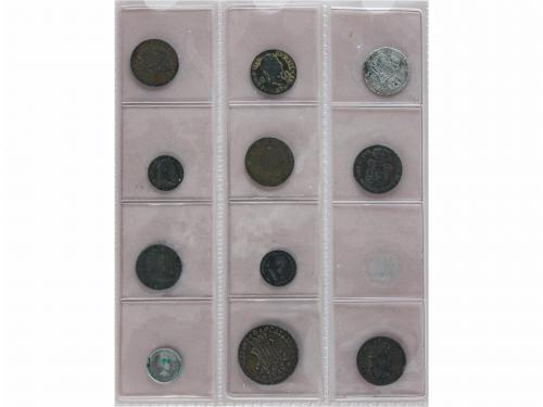 LOTES y COLECCIONES. Lote 29 monedas 2 Maravedis a 8 Reales.