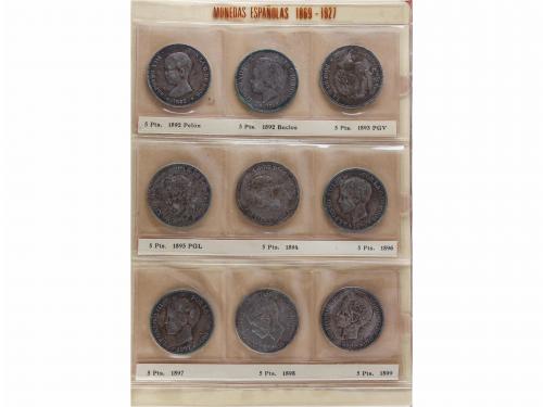 LOTES CENTENARIO. Lote 123 monedas 1 Céntimo a 5 Pesetas. 18