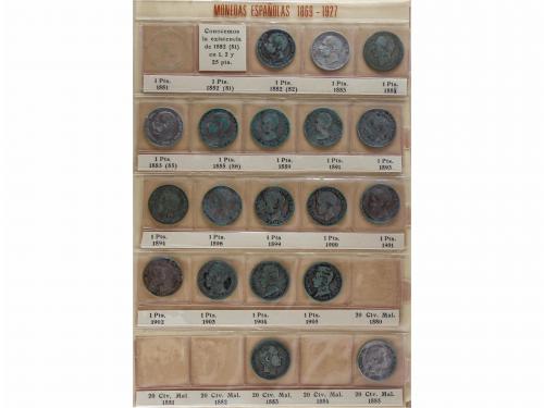 LOTES CENTENARIO. Lote 123 monedas 1 Céntimo a 5 Pesetas. 18