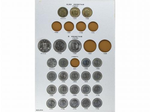 ESTADO ESPAÑOL. Lote 118 monedas 10 Céntimos a 100 Pesetas. 