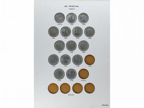 ESTADO ESPAÑOL. Lote 118 monedas 10 Céntimos a 100 Pesetas. 