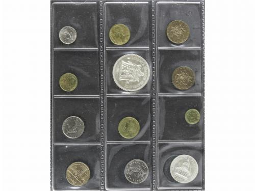 FRANCIA. Lote 172 monedas. 1824 a 1982. AR, AE, Cuni, Al, Al