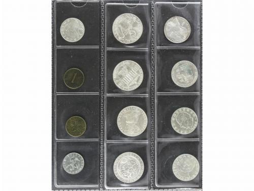 AUSTRIA. Lote 115 monedas 10 Groschen a 100 Schilling. 1893 