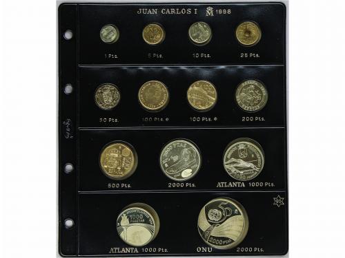 JUAN CARLOS I. Lote 79 monedas 1 a 2.000 Pesetas. 1994 a 199