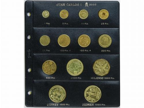 JUAN CARLOS I. Lote 61 monedas 1 a 2.000 Pesetas. 1998 a 200