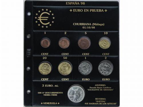 JUAN CARLOS I. Lote 61 monedas 1 a 2.000 Pesetas. 1998 a 200