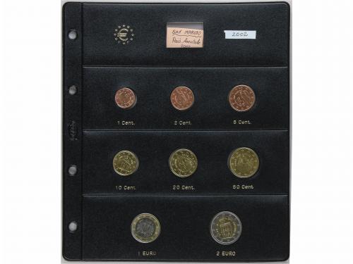 SAN MARINO. Set 8 monedas 1 Céntimo a 2 Euros. 2002. AE, CuN