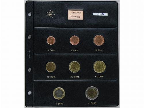 VATICANO. Set 8 monedas 1 Céntimo a 2 Euros. 2002. AE, CuNi 