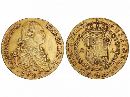 CARLOS IV. 8 Escudos. 1790. MADRID. M.F. 26,87 grs. (Leves r