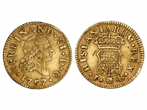 FERNANDO VI. 1/2 Escudo. 1757. MADRID. J.B. 1,77 grs. (Algo 