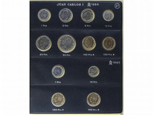 JUAN CARLOS I. Lote 79 monedas 50 Céntimos a 100 Pesetas. 19