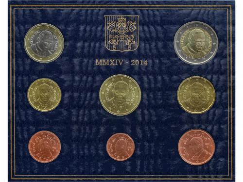 VATICANO. Set 8 monedas 1 Céntimo a 2 Euro. 2014. Bimetal. P