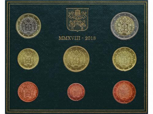 VATICANO. Set 8 monedas 1 Céntimo a 2 Euro. 2018. Bimetal. P