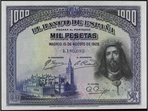 GUERRA CIVIL, ZONA REPUBLICANA. 1.000 Pesetas. 15 Agosto 192