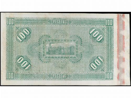 BANCO DE ESPAÑA. 100 Pesetas. 1 Julio 1884. Alejandro Mon. (