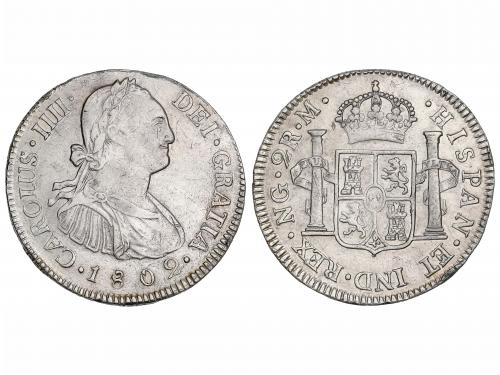 CARLOS IV. 2 Reales. 1802. GUATEMALA. M. 6,55 grs. Restos de