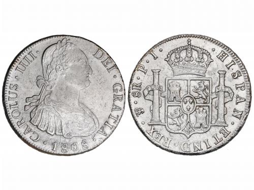 CARLOS IV. 8 Reales. 1808. POTOSÍ. P.J. 27,00 grs. (Oxidacio
