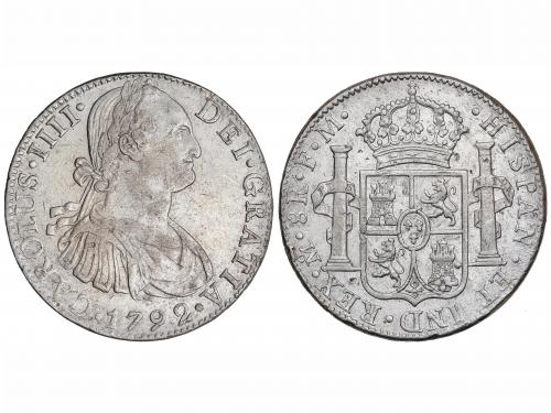 CARLOS IV. 8 Reales. 1792. MÉXICO. F.M. 26,77 grs. Rayitas e
