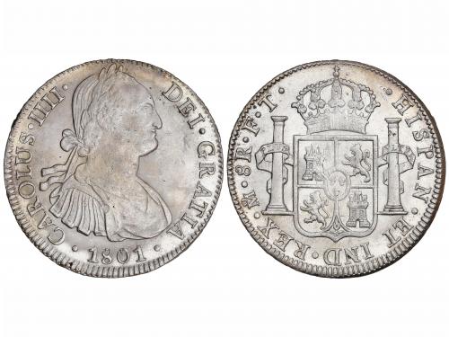 CARLOS IV. 8 Reales. 1801. MÉXICO. F.T. 26,99 grs. Restos de