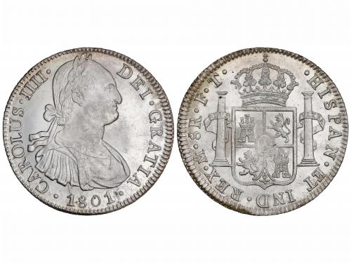 CARLOS IV. 8 Reales. 1801. MÉXICO. F.T/F.M. 26,95 grs. Pleno