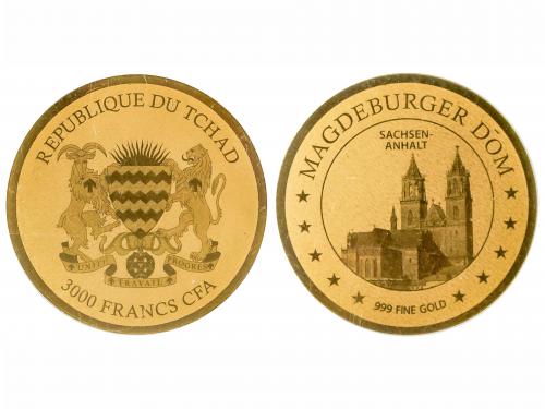 CHAD. 3.000 Francos. (2020). AU. Sachsen-Anhalt (Sajonia). E