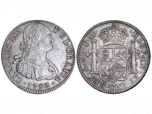 CARLOS IV. 8 Reales. 1793. MÉXICO. F.M. 26,53 grs. (Oxidacio