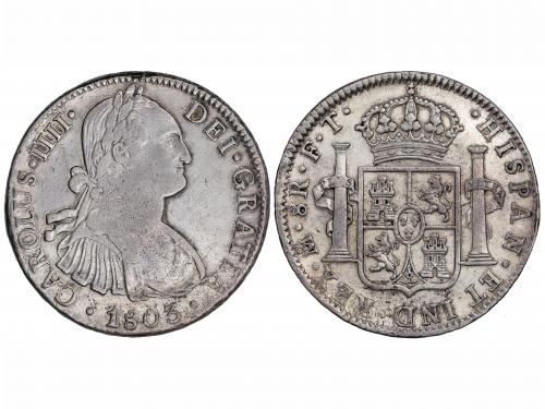 CARLOS IV. 8 Reales. 1803. MÉXICO. F.T. 26,72 grs. AC-977. M