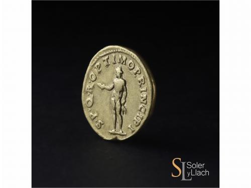 IMPERIO ROMANO. Áureo. Acuñada el 112-114 d.C. TRAJANO. Anv.