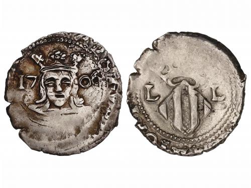 CARLOS III Pretendiente. Divuité. 1706. VALENCIA. 1,69 grs. 