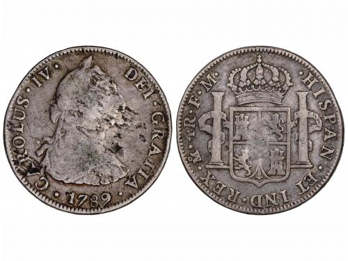 CARLOS III. 4 Reales. 1789. MÉXICO. F.M. 12,85 grs. Busto de