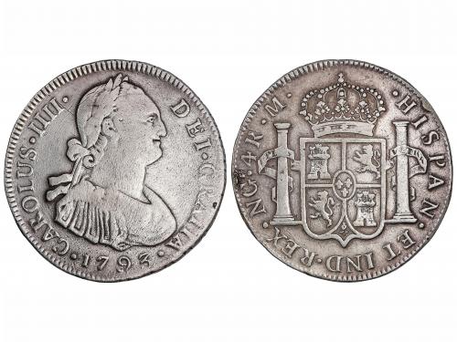 CARLOS IV. 4 Reales. 1793. GUATEMALA. M. 13,23 grs. (Descolg