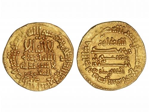 ABASIDAS. Dinar. 204H. AL-MA'MUN. MISR (EGIPTO). Anv.: "al-m