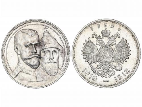 RUSIA. 1 Rublo. 1913. NICOLÁS II. SAN PETERSBURGO. 20,05 grs