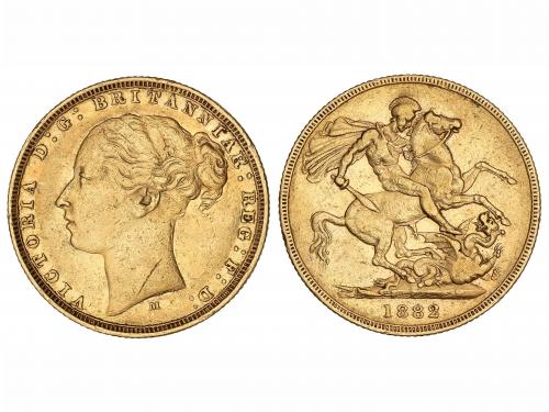 AUSTRALIA. Soberano. 1882-M. VICTORIA. MELBOURNE. 7,94 grs. 