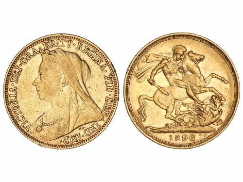 AUSTRALIA. Soberano. 1896-M. VICTORIA. MELBOURNE. 7,96 grs. 