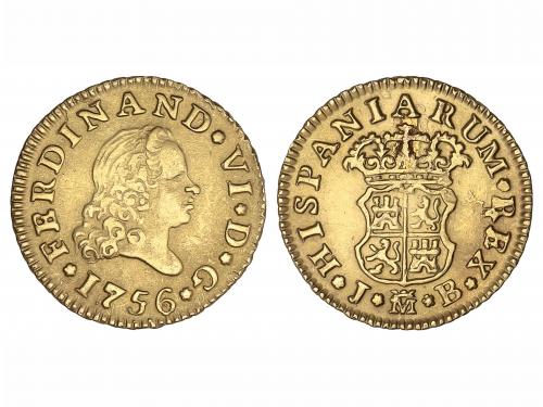 FERNANDO VI. 1/2 Escudo. 1756. MADRID. J.B. 1,6 grs. Tercer 