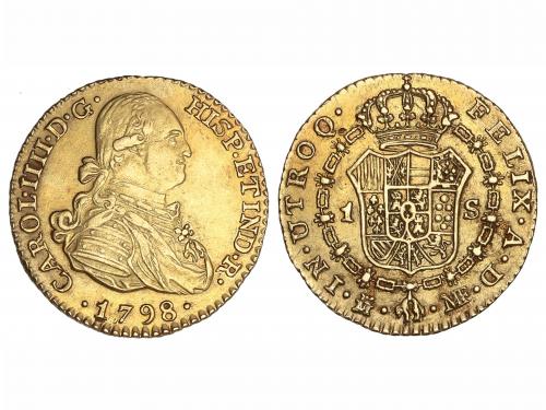 CARLOS IV. 1 Escudo. 1798. MADRID. M.F. 3,37 grs. (Levísimos