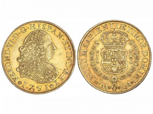 FERNANDO VI. 8 Escudos. 1751. LIMA. J. 26,92 grs. (Pequeña p