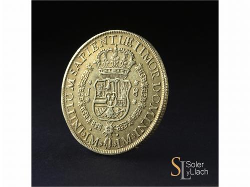 FERNANDO VI. 8 Escudos. 1751. LIMA. J. 26,92 grs. (Pequeña p