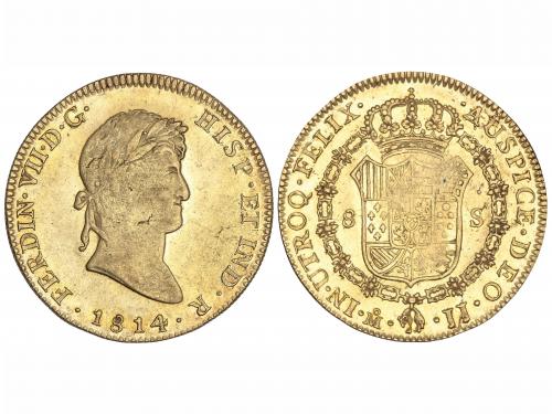FERNANDO VII. 8 Escudos. 1814. MÉXICO. J.J. 27,01 grs. Acuña